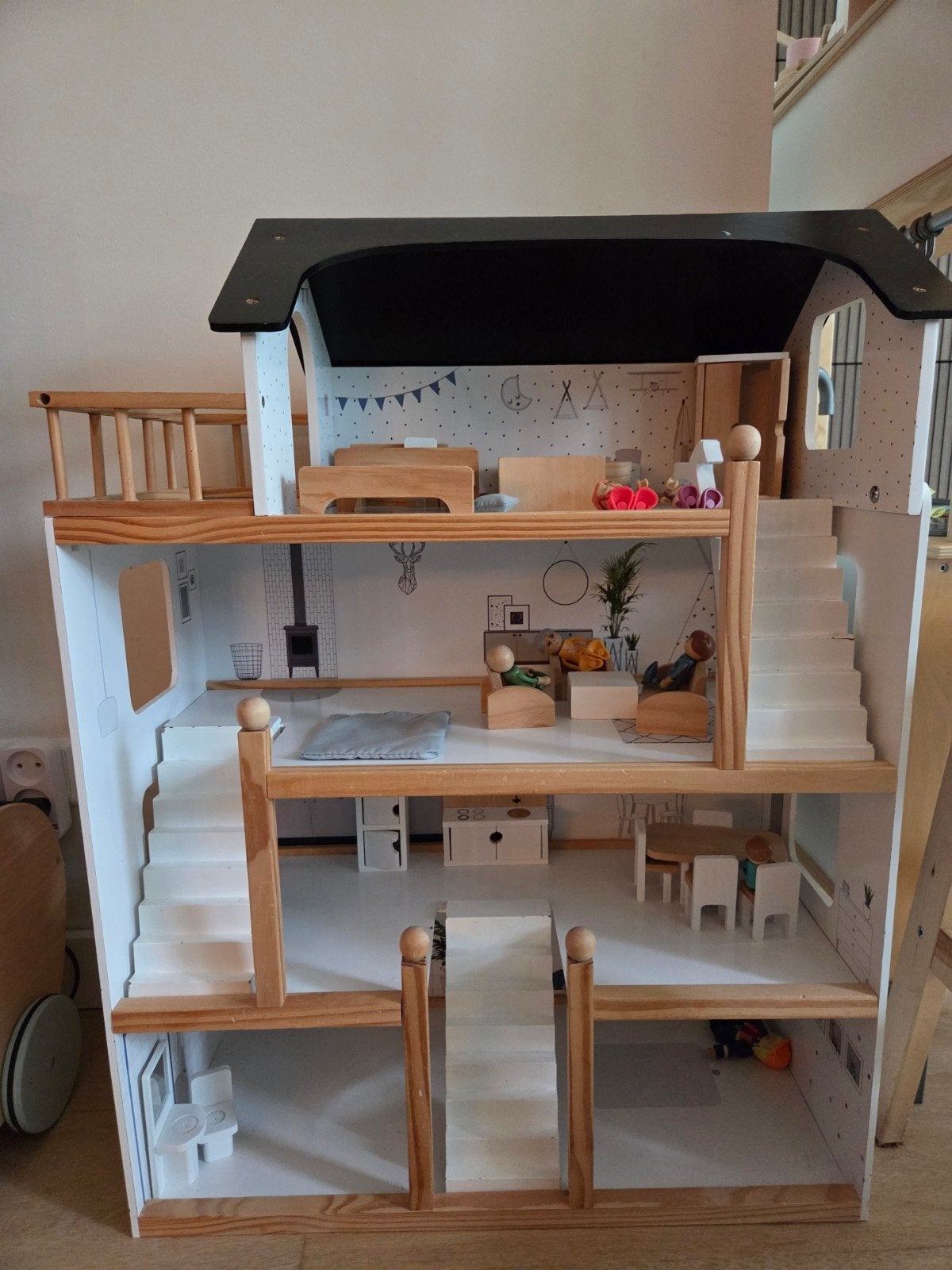 XL Poppenhuis petite amelie - Zo goed als nieuw, Ophalen, Zo goed als nieuw, Poppenhuis