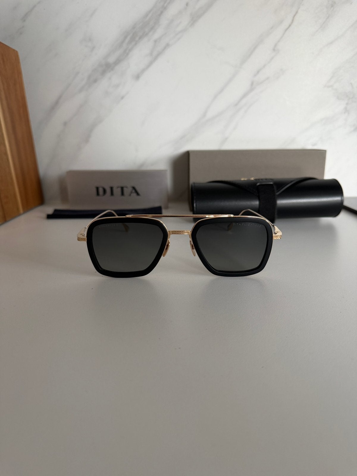 Originele Dita Flight 006 zonnebril, Sieraden, Tassen en Uiterlijk, Zonnebril, Overige kleuren, Zo goed als nieuw, Ophalen