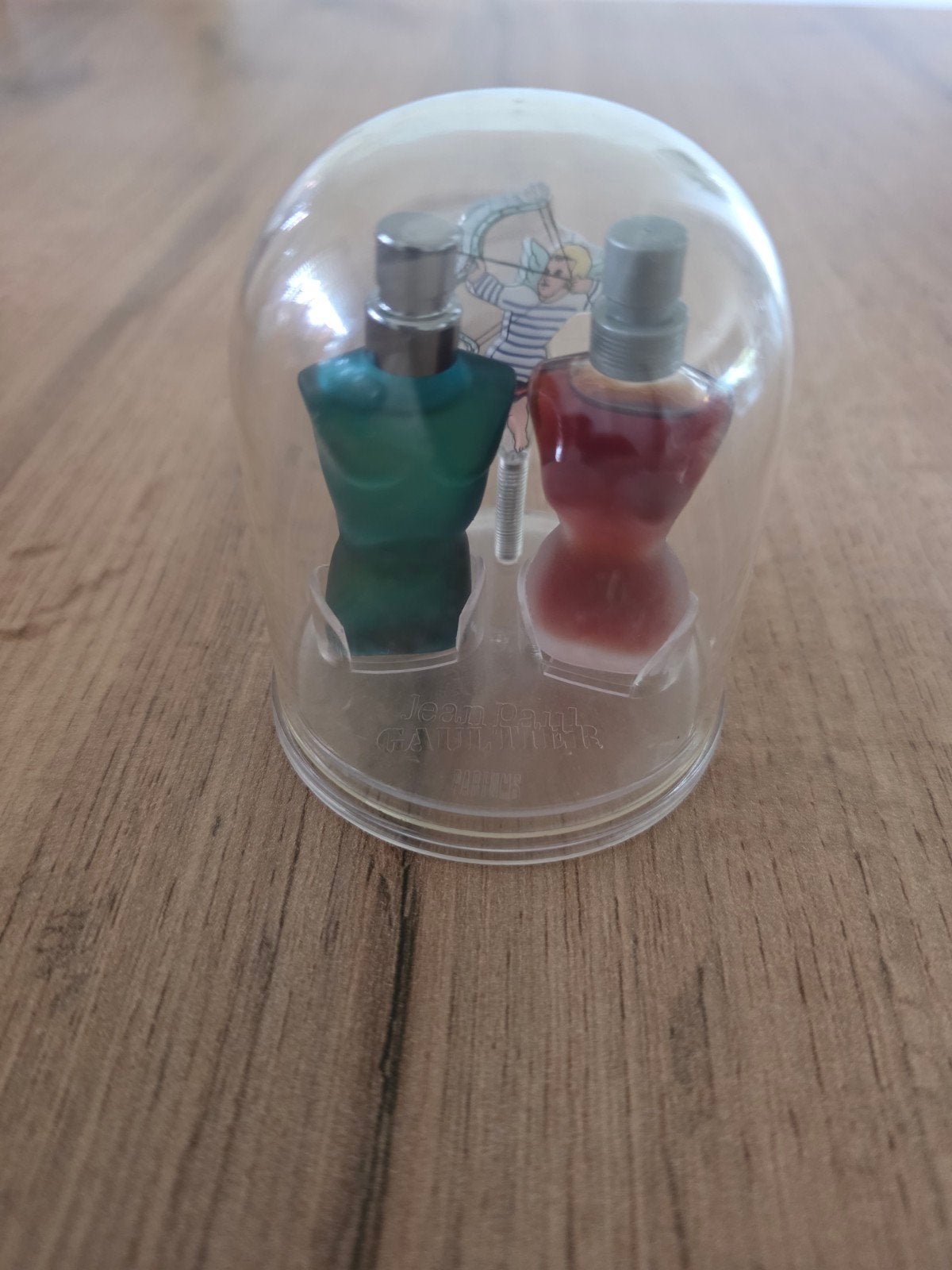 Vintage JPG Cupido Globe Valentijn Duo 1997 Set, Ophalen of Verzenden, Miniatuur, Gevuld