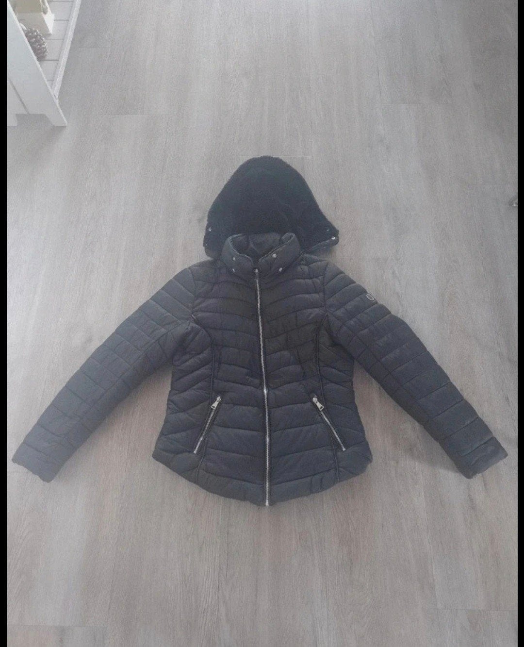 Zwarte dames winterjas, Kleding | Dames, Bilin, Zwart, Maat 42/44 (L), Ophalen of Verzenden