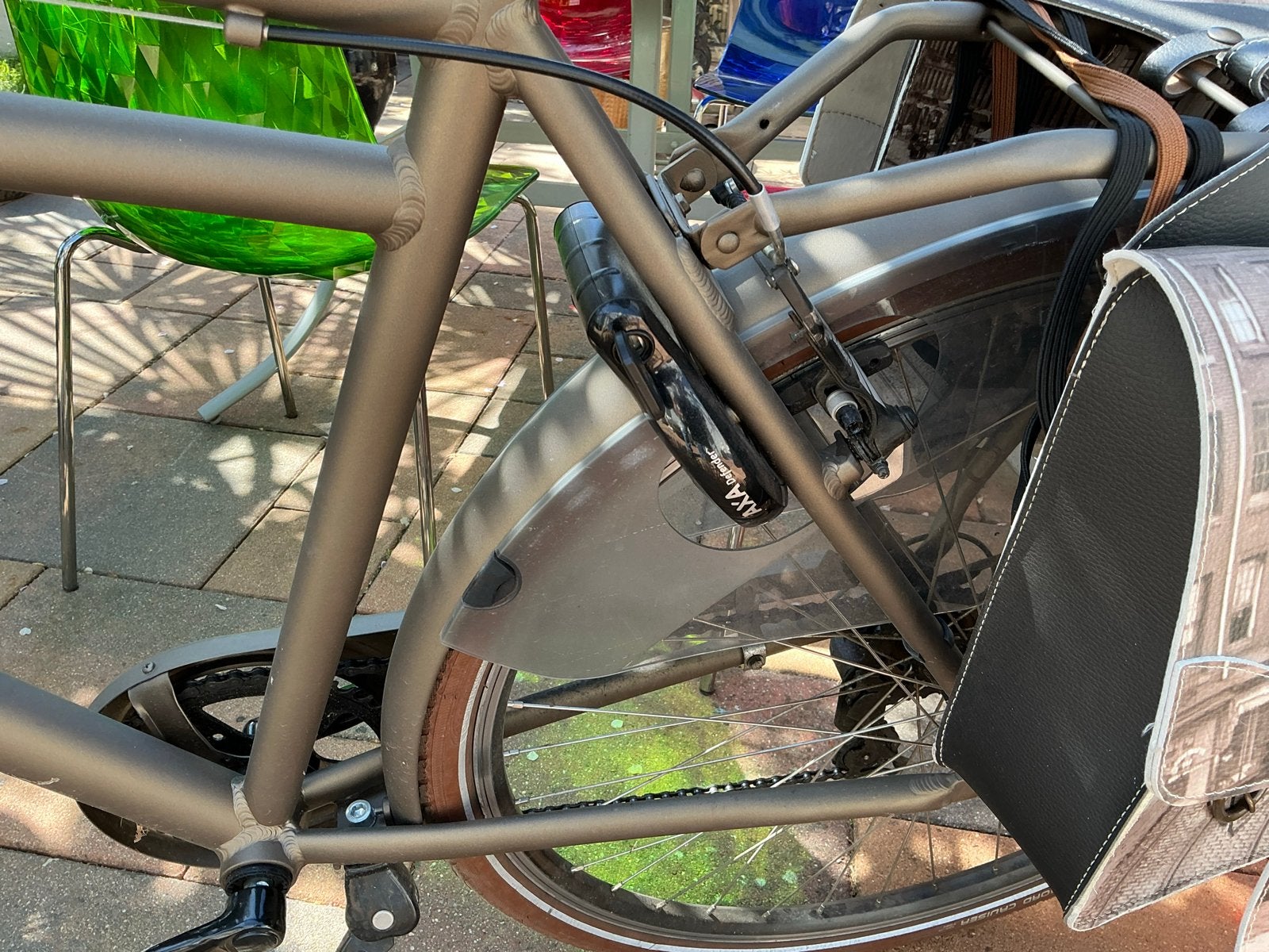 Oxford fiets met versnellingen en fietstassen, Velgrem, Versnellingen, Ophalen, Overige merken
