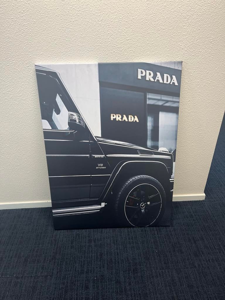 Nieuw PRADA Schilderij 100x75 cm - Luxe Decoratie, Ophalen, Nieuw, Schilderij, 75 tot 100 cm