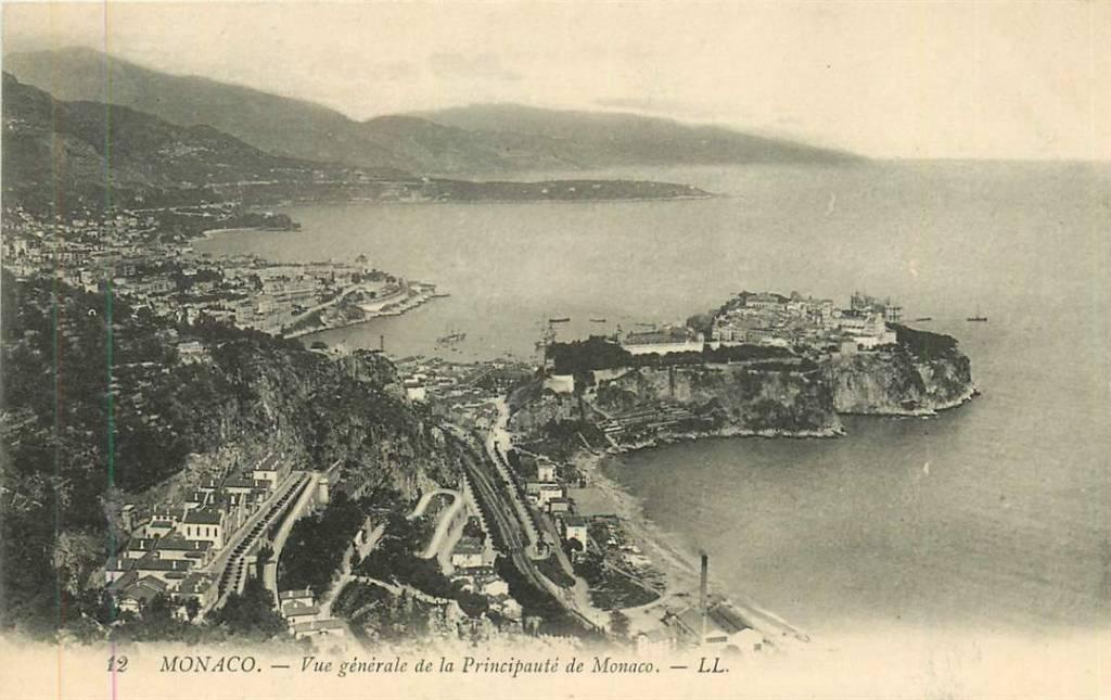 381-451-025 Monaco Vue generale de la Principaute de Monaco, Verzenden, Voor 1920, Overig Europa