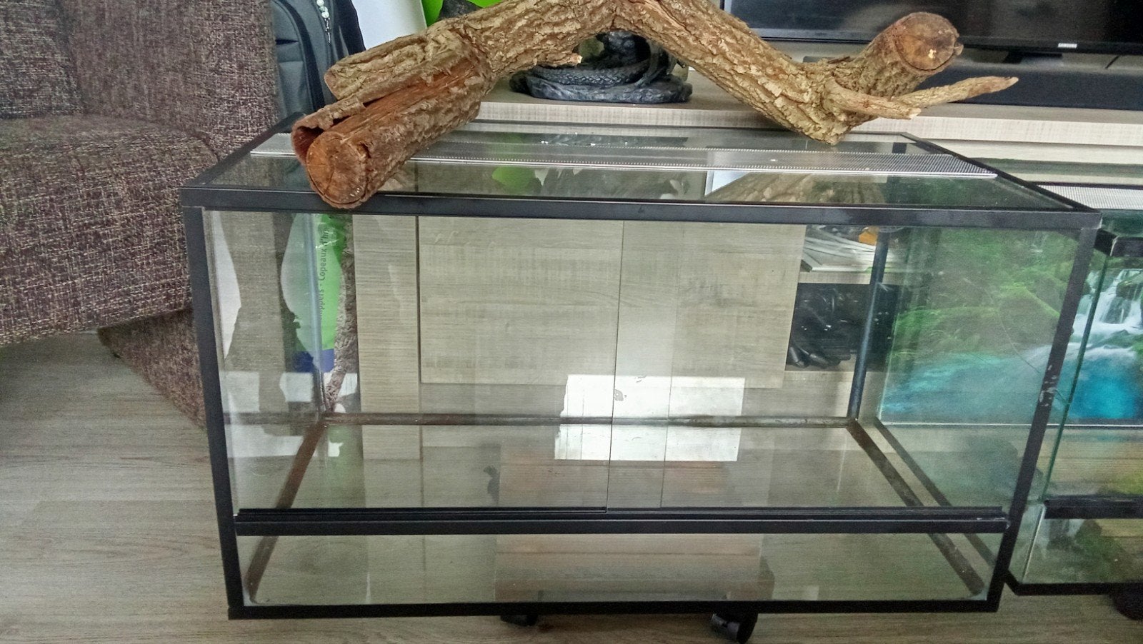 Mooi terrarium 6mm dik glas, Ophalen, Zo goed als nieuw
