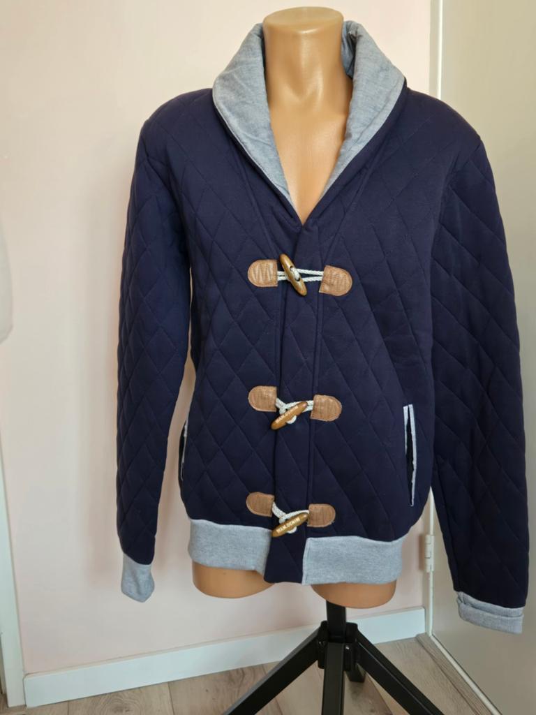 Wam Denim herenjas XL | navy quilted, Blauw, Ophalen of Verzenden, Wam Denim, Maat 56/58 (XL)