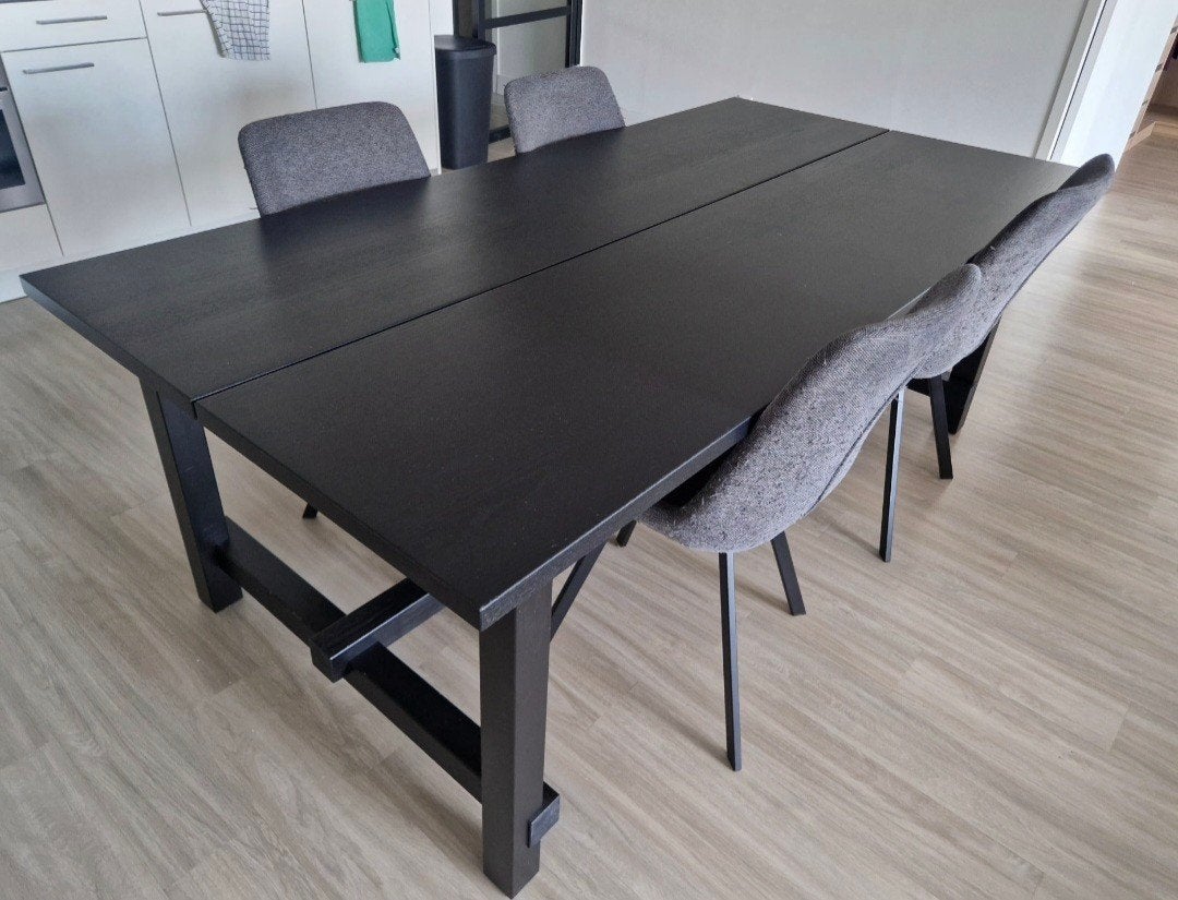Dining wood table, Huis en Inrichting, Ophalen, Zo goed als nieuw, 200 cm of meer, Vier personen
