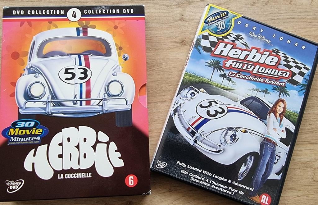 Herbie collection box met 4 dvd's, Alle leeftijden, Ophalen of Verzenden, Zo goed als nieuw