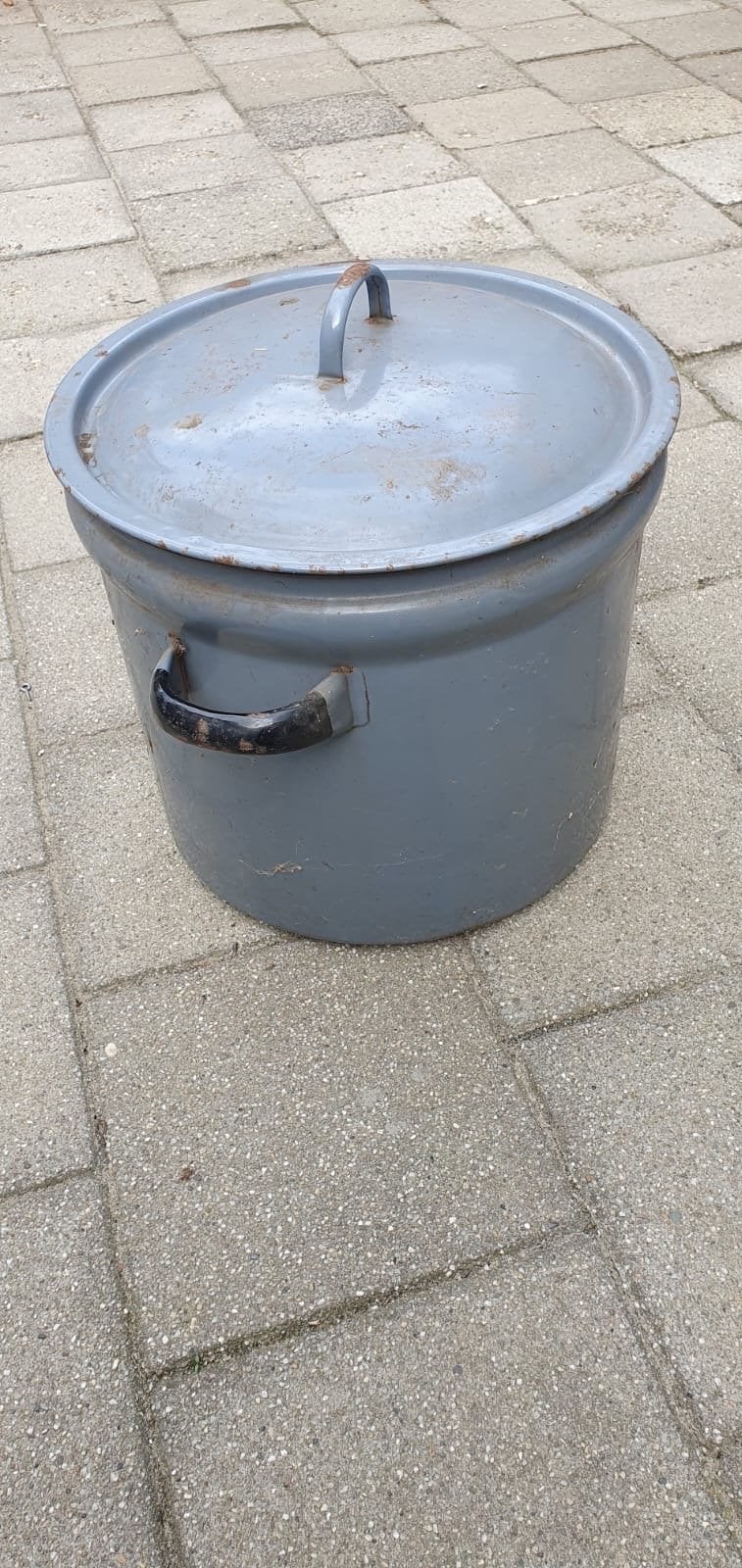 Grote vintage emaille weckketel/sterilisatieketel, Ophalen