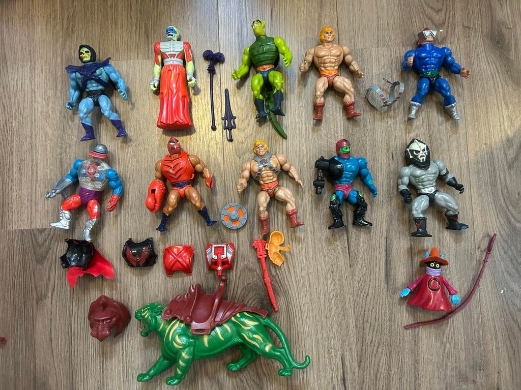 He-Man en Battle Cat actiefiguren en accessoires, Ophalen, Gebruikt