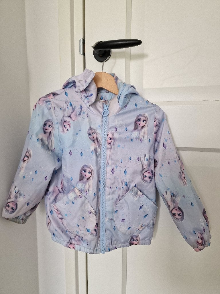 Frozen windbreaker maat 98, Meisje, H&M, Ophalen of Verzenden, Zo goed als nieuw