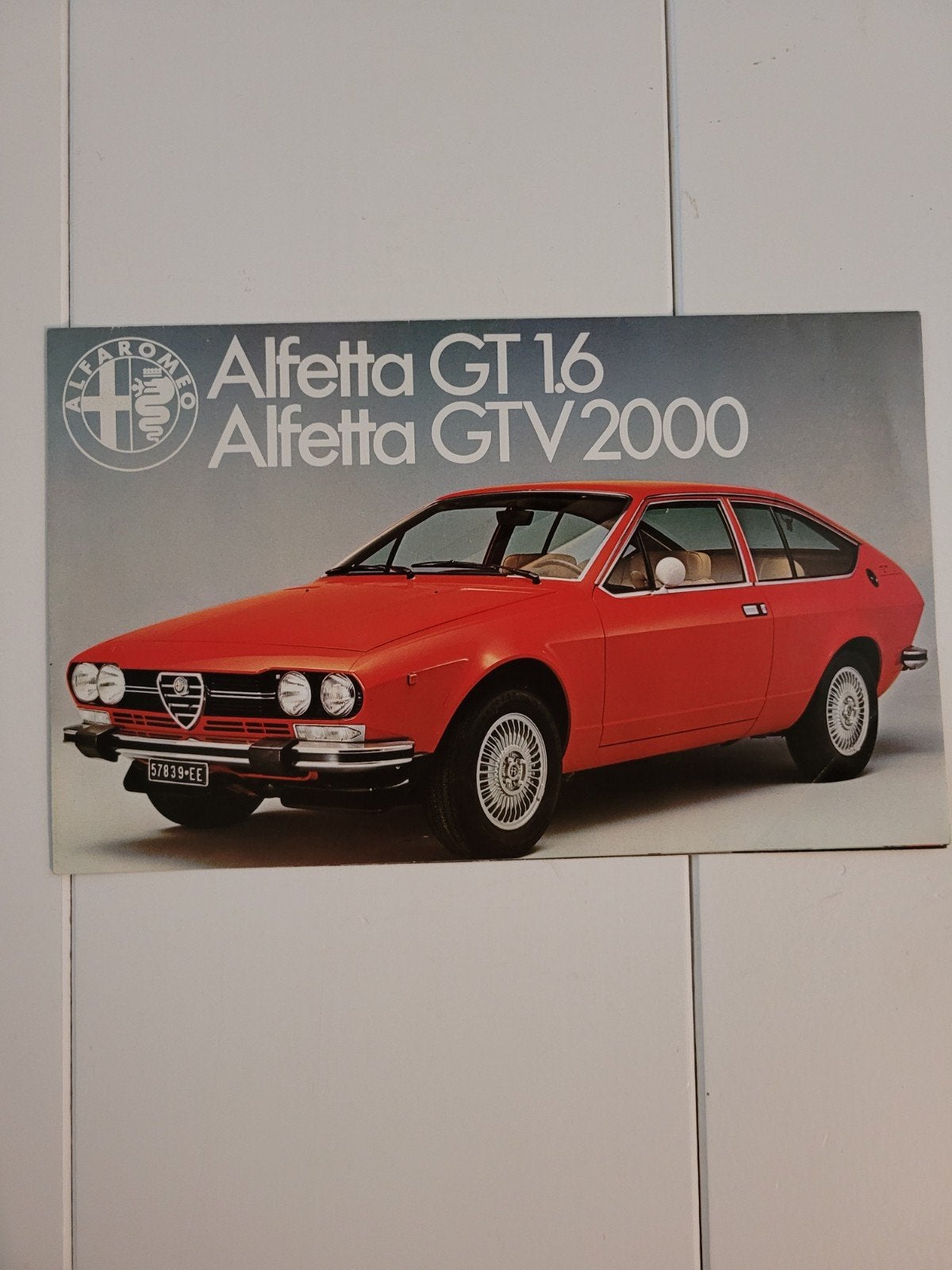 Alfa Romeo Alfetta GT 1.6 / GTV 2000 Brochure, Ophalen of Verzenden, Zo goed als nieuw, Alfa Romeo, Onbekend