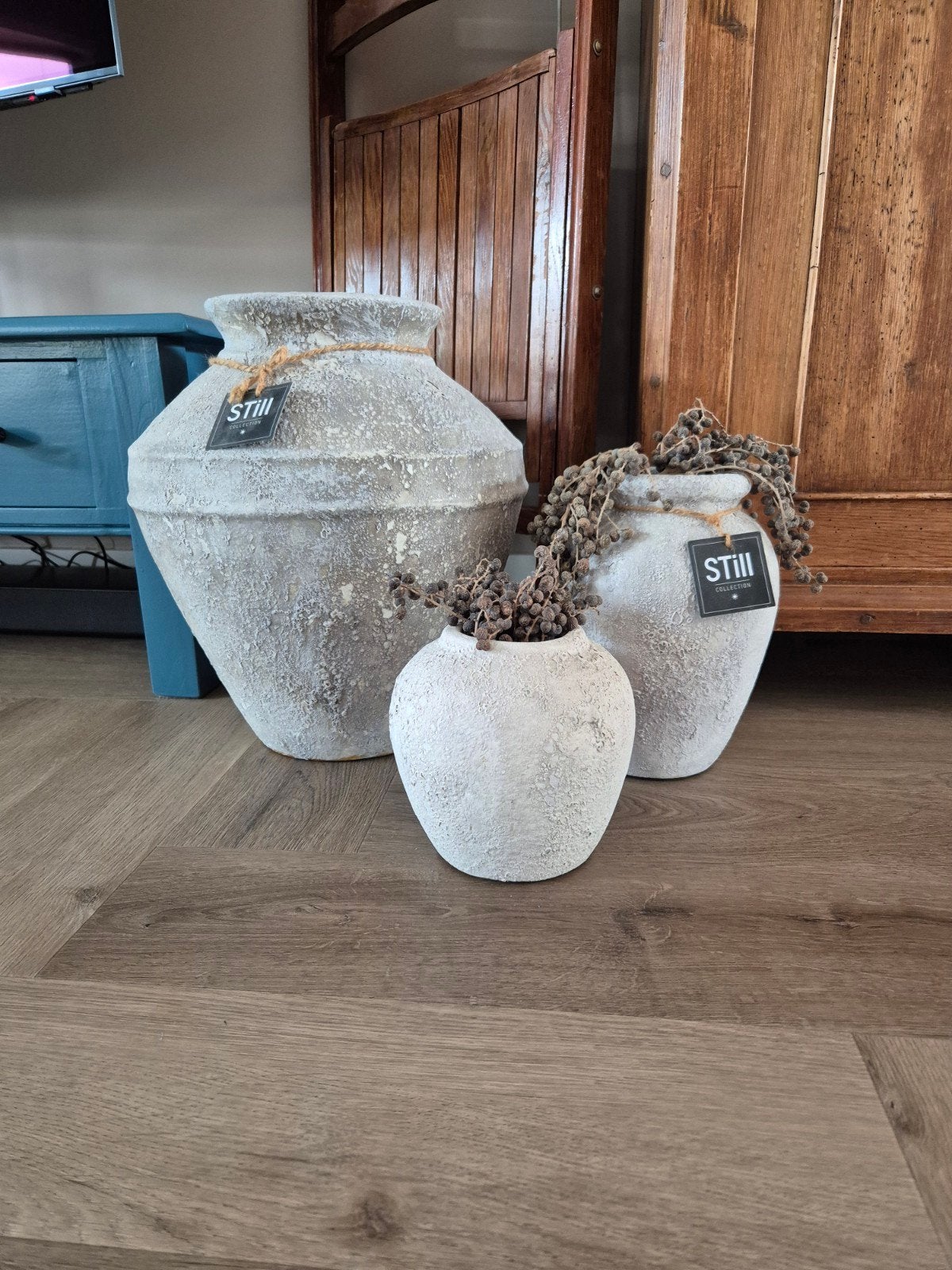 Set van 3 decoratieve vazen Still aardewerk, Ophalen of Verzenden