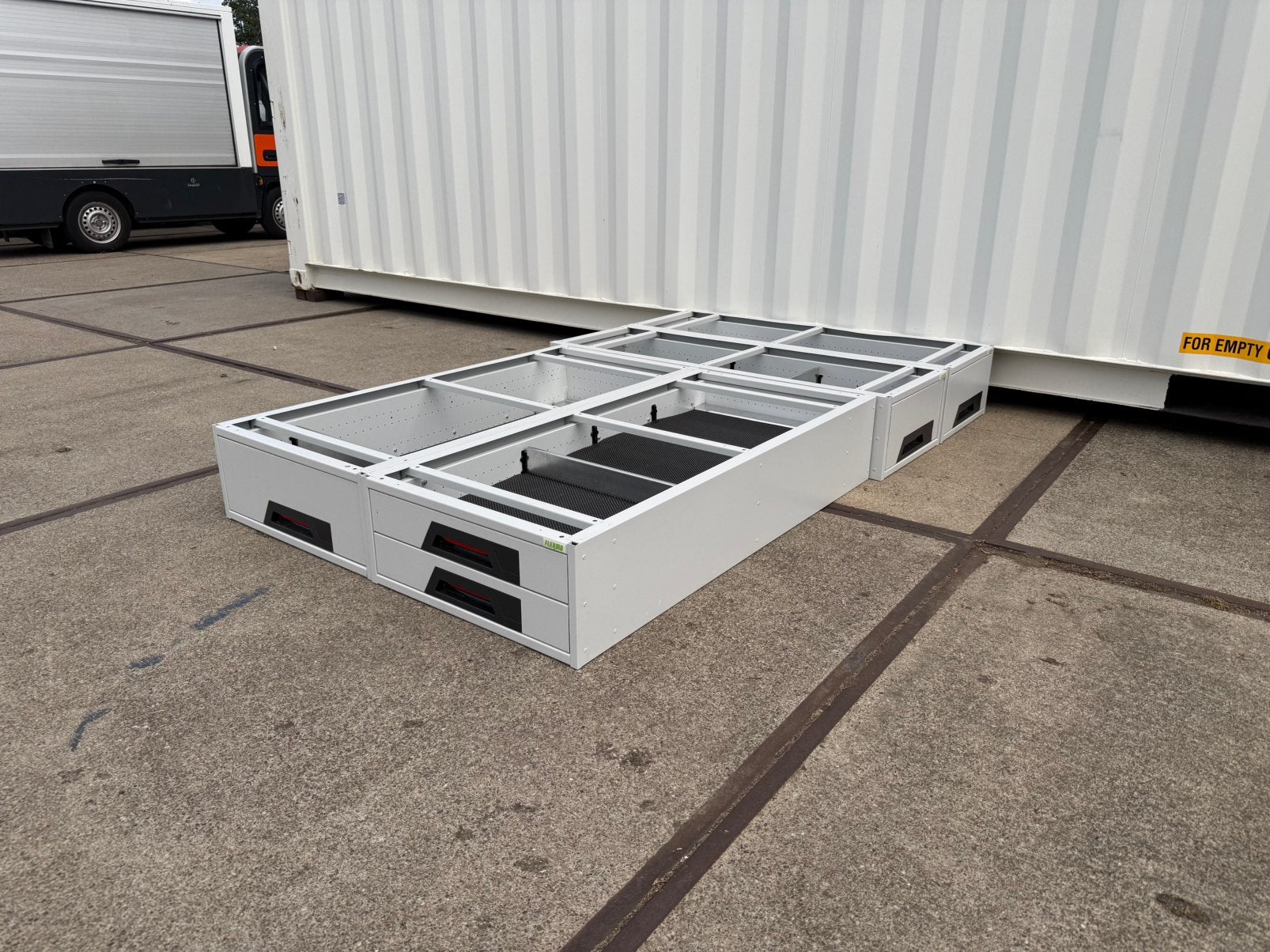 Set vloerlades dubbele bodem bedrijfswagen inrichting, Auto diversen, Auto-accessoires, Ophalen, Gebruikt