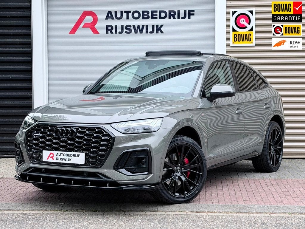 Audi Q5 Sportback 50 TFSI e S edition Competition Pano/360, Auto's, Automaat, 12 maanden, Gebruikt, 4 cilinders