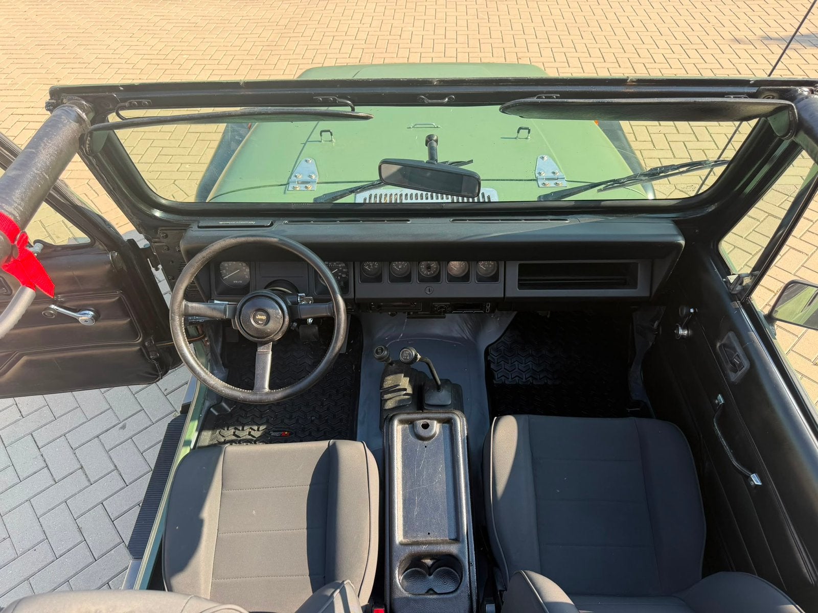 ‼️JEEP WRANGLER YJ 2.5 4WD BJ1989 GROEN HARDTOP SOFTTOP‼️, Auto's, Jeep, 2500 cc, Zwart, 4 cilinders, Bedrijf