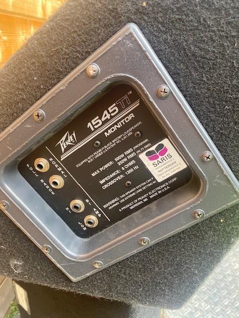peavy monitor speakers model 1545TI 2 stuks, Ophalen, Gebruikt, Overige typen, Overige merken