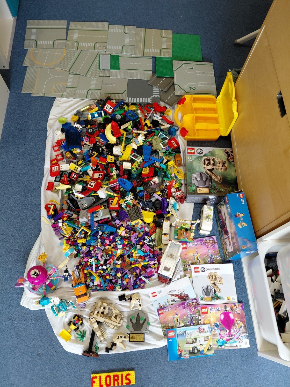 Grote partij LEGO met diverse sets en bouwplaten, Ophalen of Verzenden, Gebruikt, Overige merken