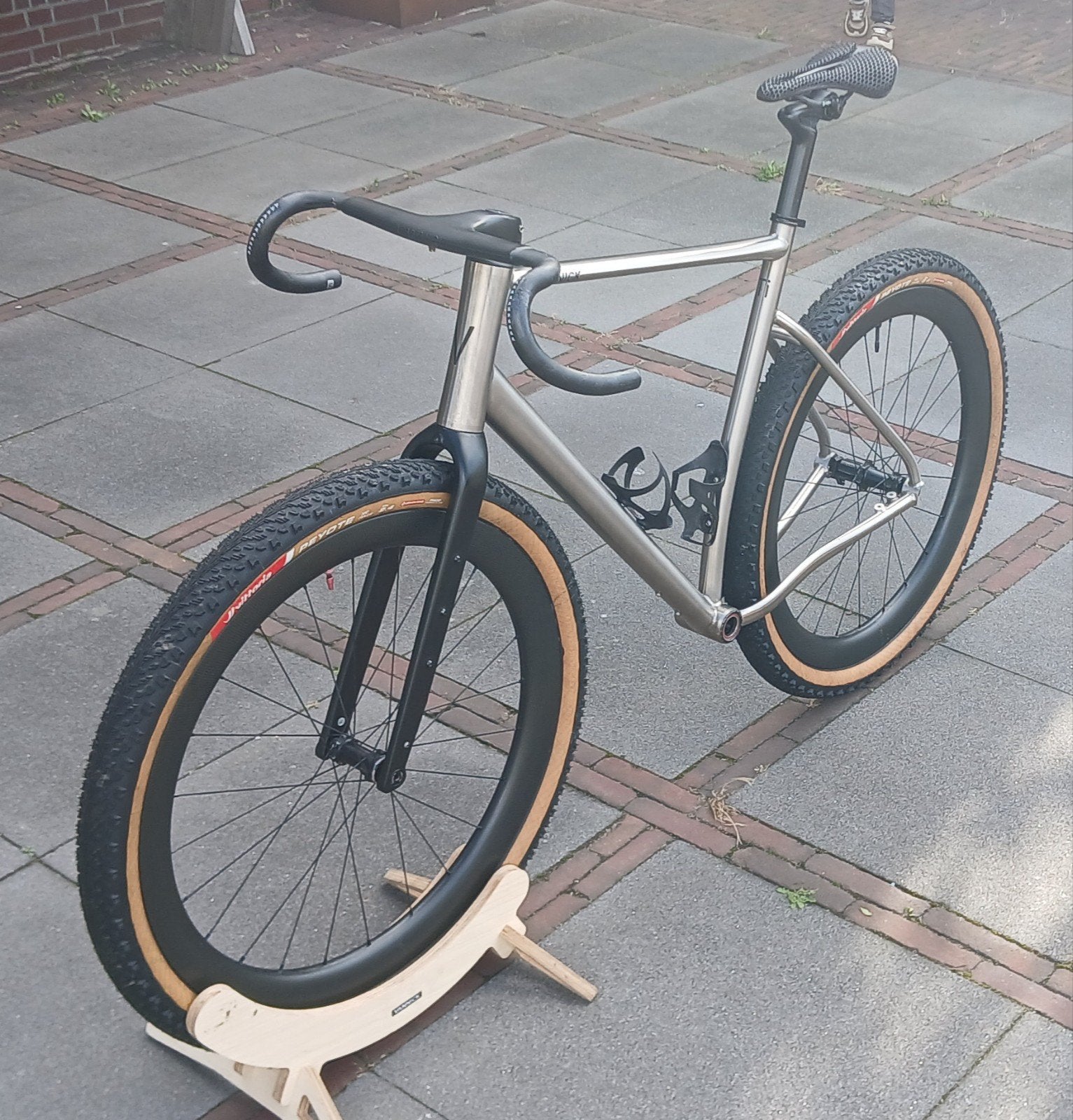 Vannick titanium monster gravel frameset, 28 inch, Zo goed als nieuw, Nick@vannick.nl, 61 tot 65 cm