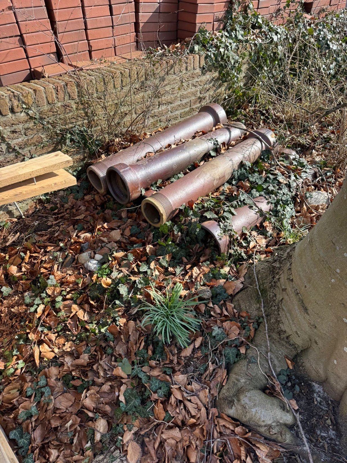 Gresbuizen voor afvoer of decoratie, Doe-het-zelf en Verbouw, Ophalen, Gebruikt, 2 tot 4 meter, 80 mm of meer