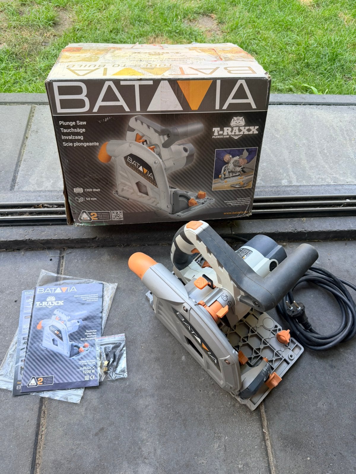 Batavia T-Raxx invalzaag 1200W, Gebruikt, Invalzaag, Ophalen of Verzenden, 30 tot 70 mm