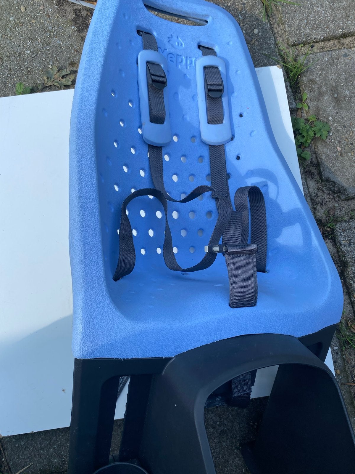 Yepp Achterzitje Fiets - Blauw, 15 t/m 25 kg, Achterzitje, Ophalen of Verzenden, Gebruikt