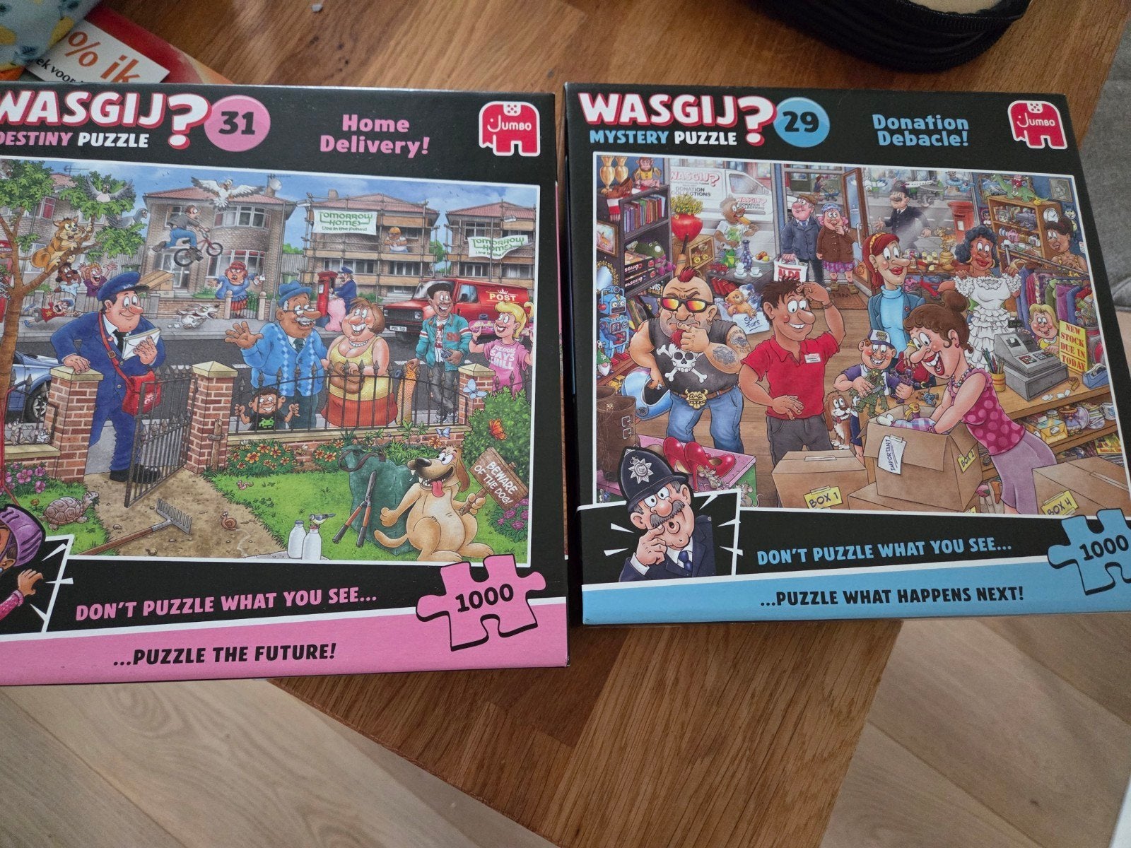 Wasgij Puzzels: Home Delivery & Donation Debacle (2x1000), Ophalen, Zo goed als nieuw, Jumbo