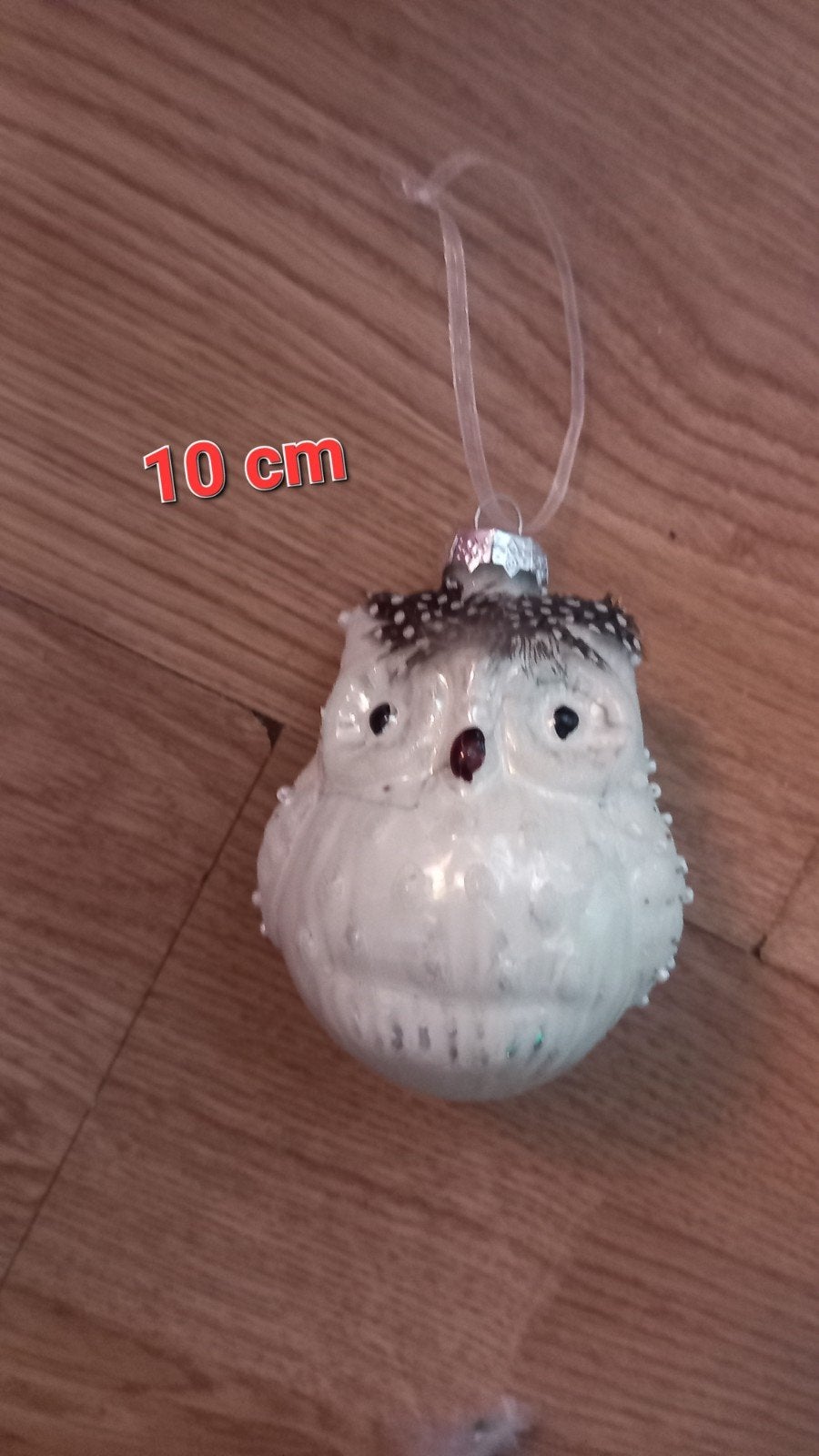 glazen kerstbal uil, Ophalen of Verzenden, Zo goed als nieuw