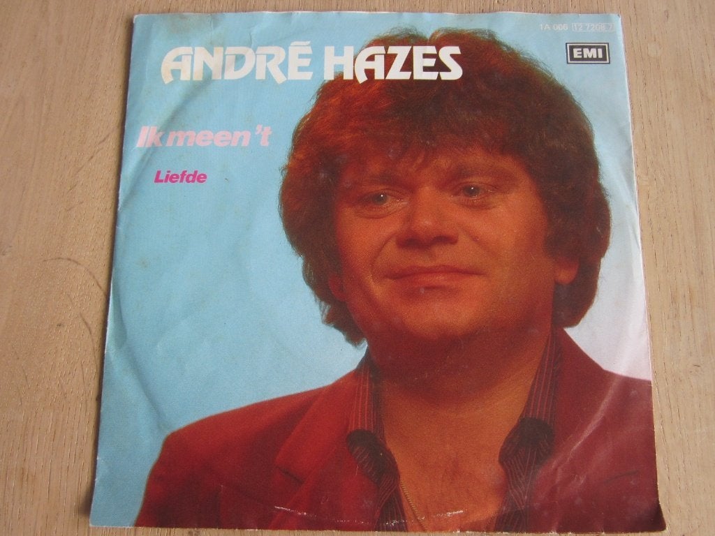 André Hazes - Ik meen 't, Cd's en Dvd's, Verzenden, 7 inch, Zo goed als nieuw, Beschermende buitenhoes