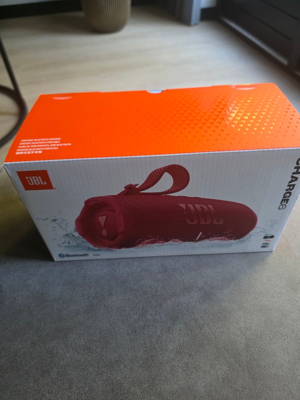 JBL Charge 6 Draagbare Bluetooth Speaker Rood - Nieuw, Audio, Tv en Foto, Bluetooth, JBL, Nieuw, Ophalen of Verzenden