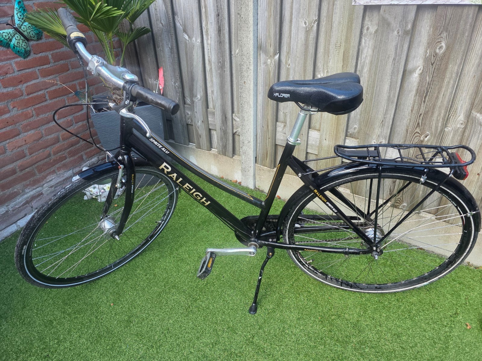 Raleigh Sprite Alu Damesfiets - Zwart, Overige merken, Velgrem, Versnellingen, Ophalen of Verzenden