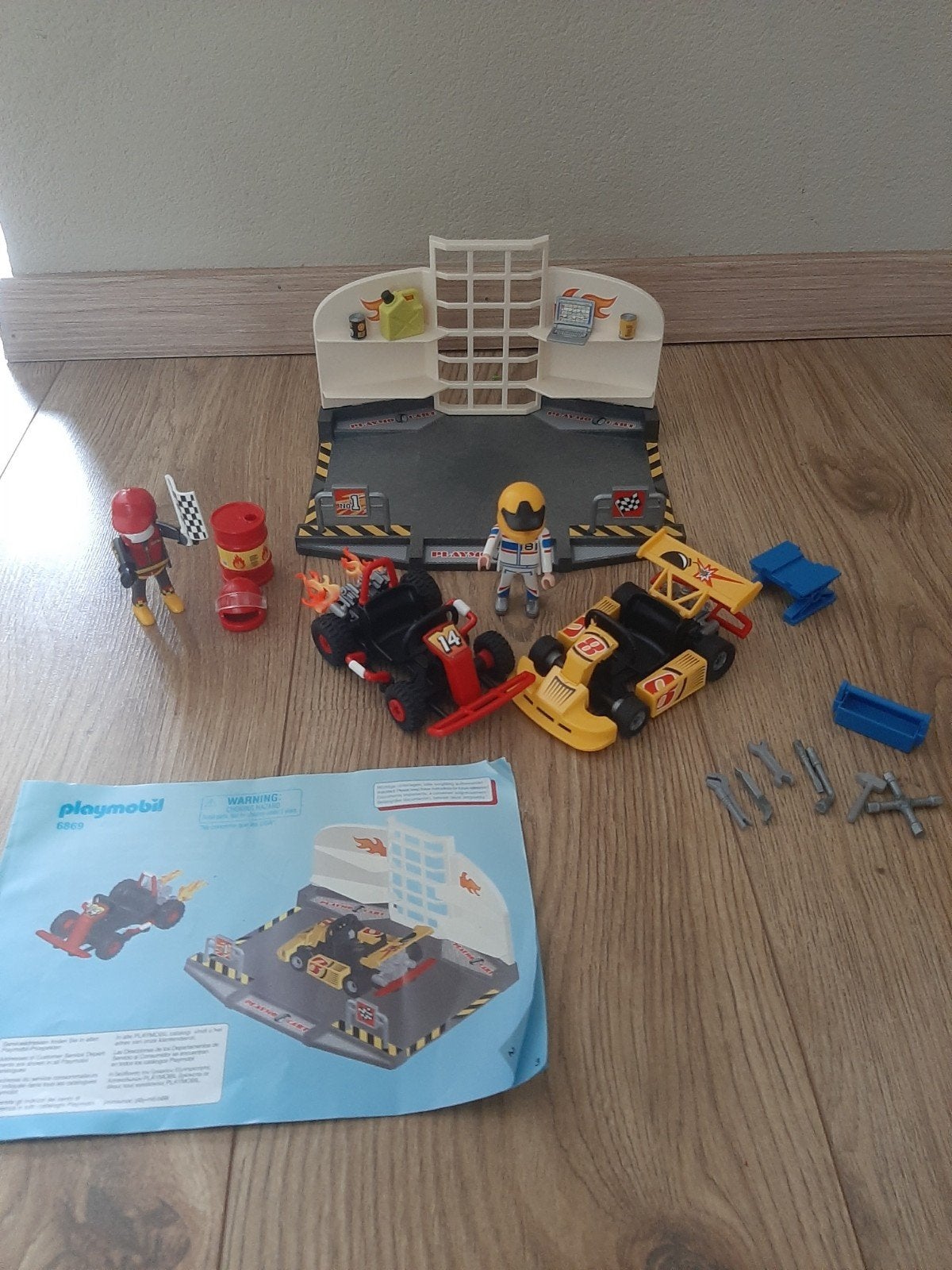 Playmobil Race Kart Set - Compleet en in goede staat, Complete set, Voertuig, Ophalen of Verzenden, Zo goed als nieuw