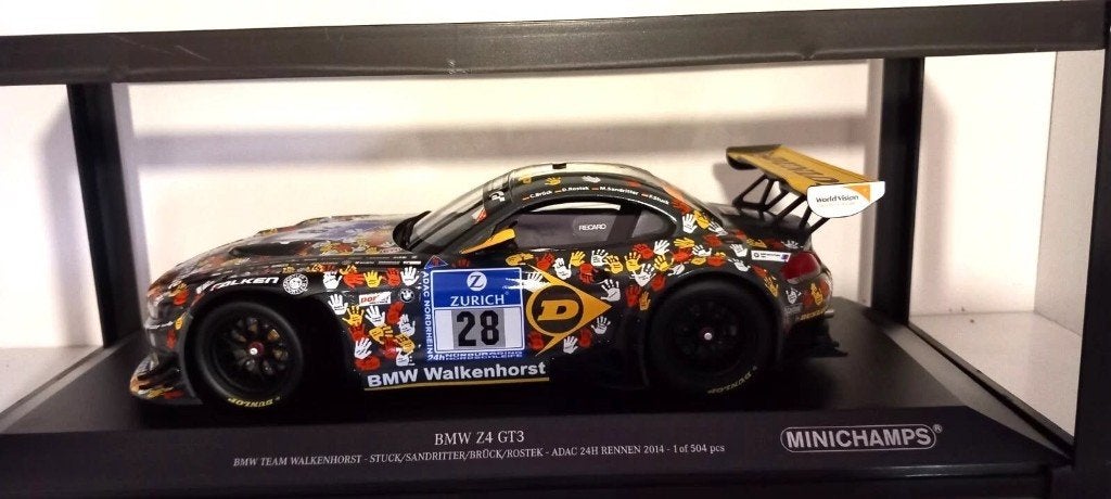 1/18 BMW Z4 E89 GT3 Team WALKENHORST ADAC 24h-Rennen 2014, Hobby en Vrije tijd, Modelauto's | 1:18, Ophalen of Verzenden, Nieuw