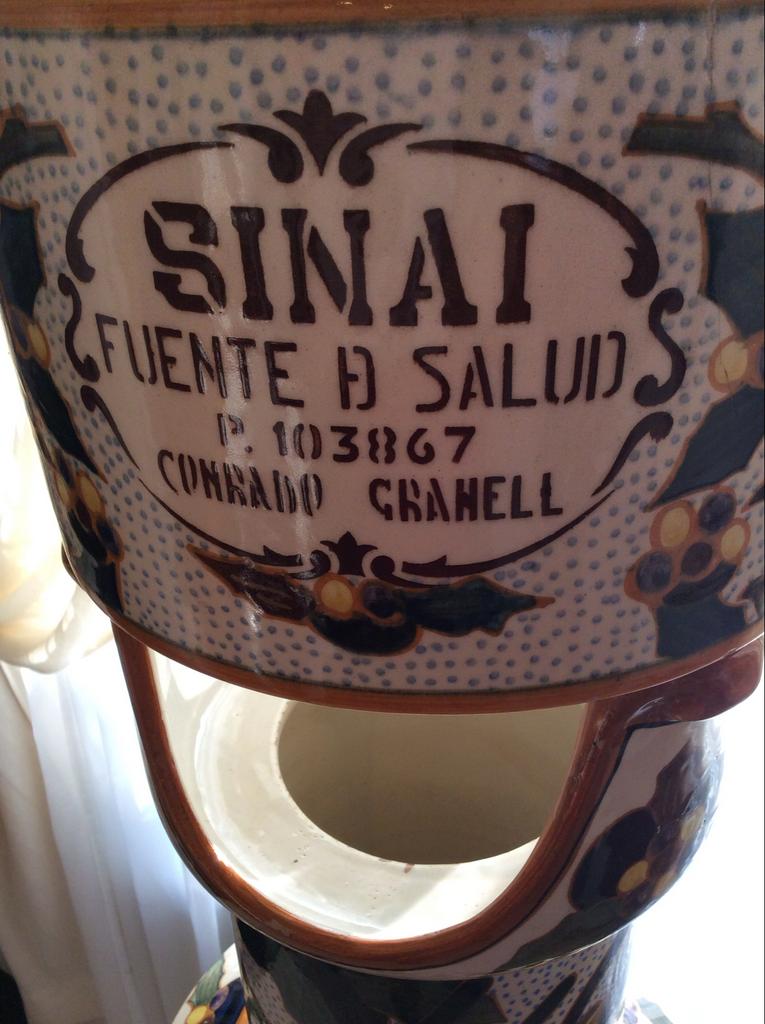 Antieke Spaanse Waterzuivering Zuil - Sinai Fuente de Salud, Antiek en Kunst, Antiek | Keramiek en Aardewerk, Ophalen