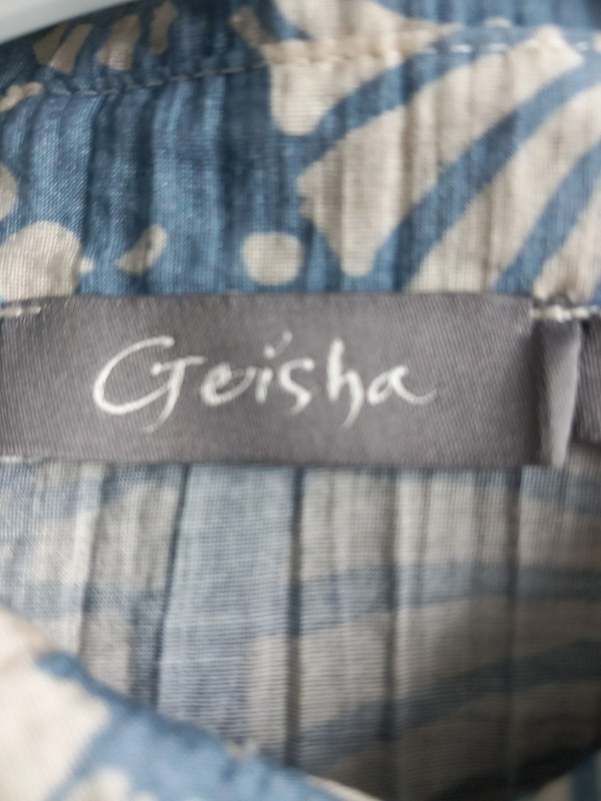 Geisha blouse met bloemenprint, maat M, Kleding | Dames, Blouses en Tunieken, Maat 38/40 (M), Geisha, Blauw, Ophalen of Verzenden