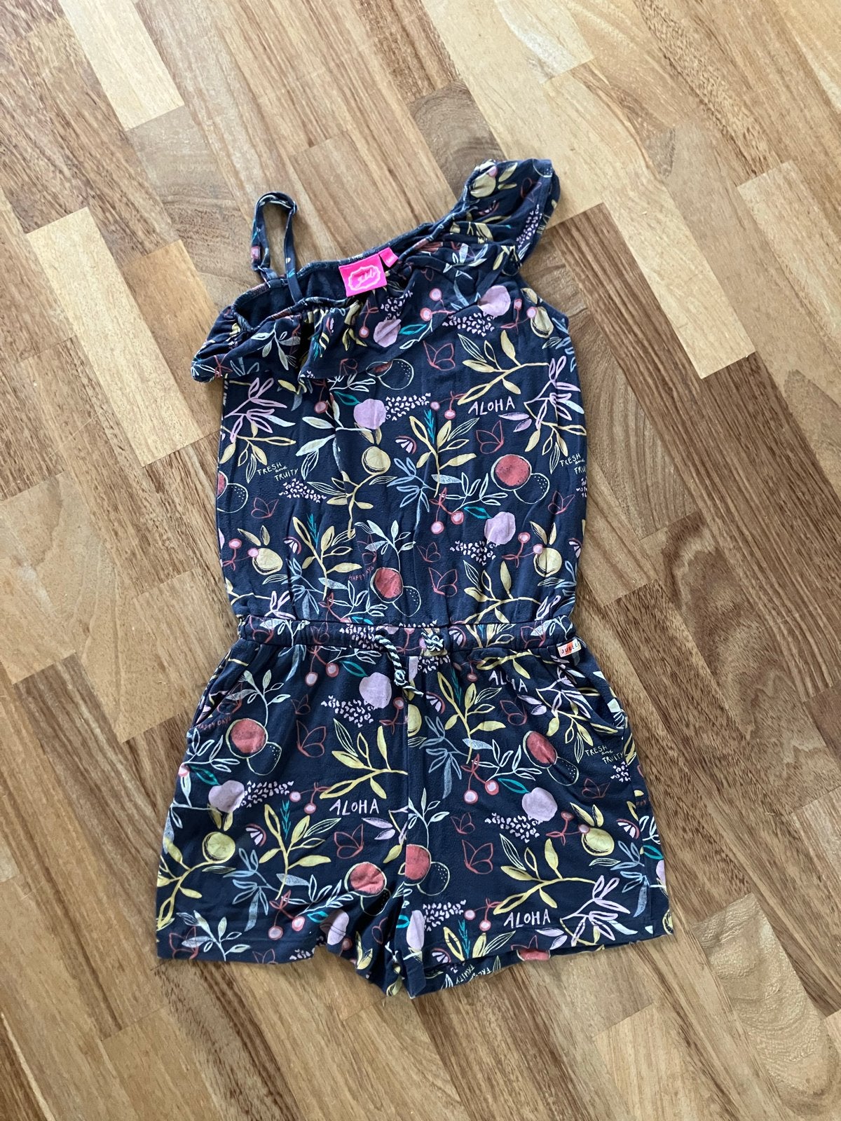 Jubel jumpsuit maat 140 met bloemenprint, Ophalen of Verzenden, Gebruikt, Meisje, Overige typen