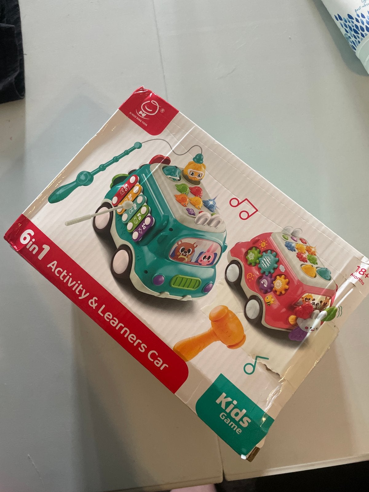 Nieuwe 6-in-1 Activiteit & Leerauto - Doos beschadigd, Ophalen of Verzenden, Nieuw, Auto, Met licht