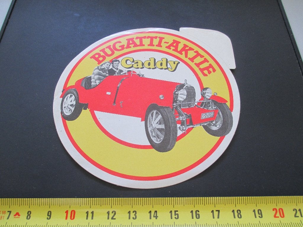 sticker BUGATTI - AKTIE  Caddy  *, Ophalen, Zo goed als nieuw