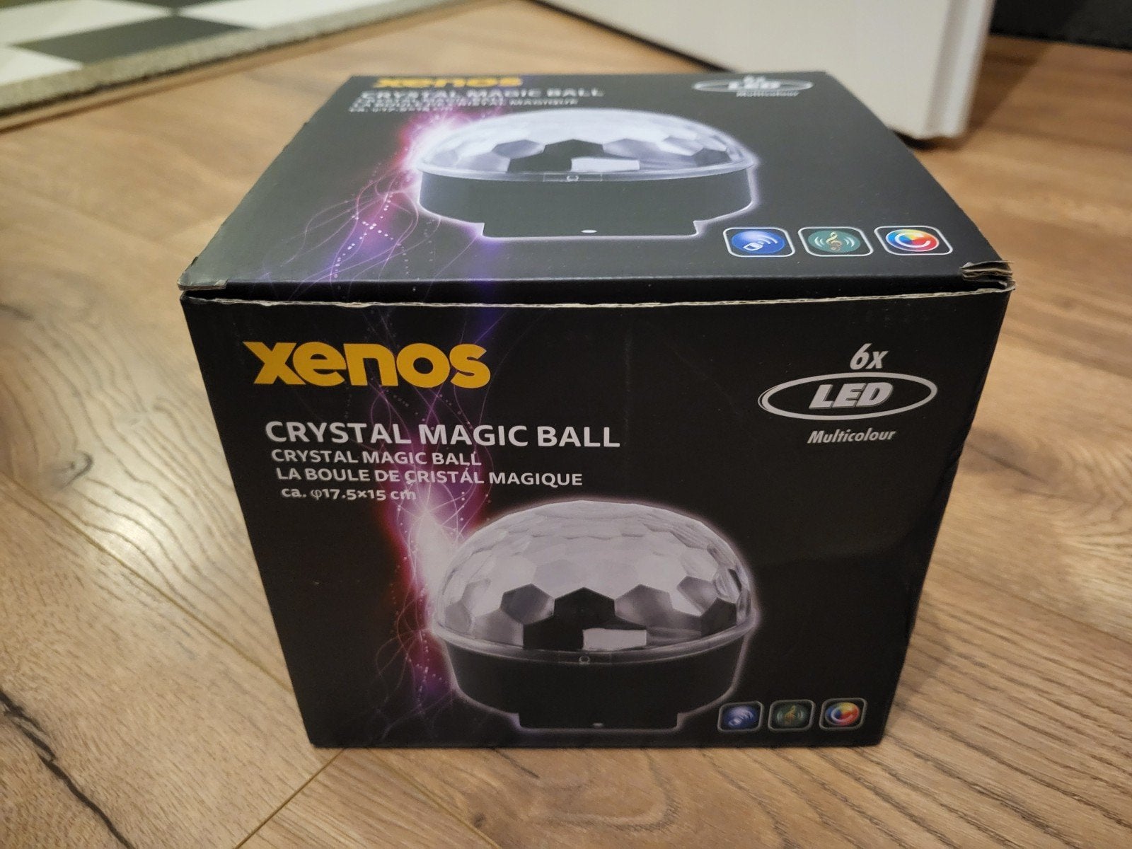 Xenos Crystal Magic Ball - Staande Discolamp, Ophalen, Overige merken, Kunststof, Meerkleurig