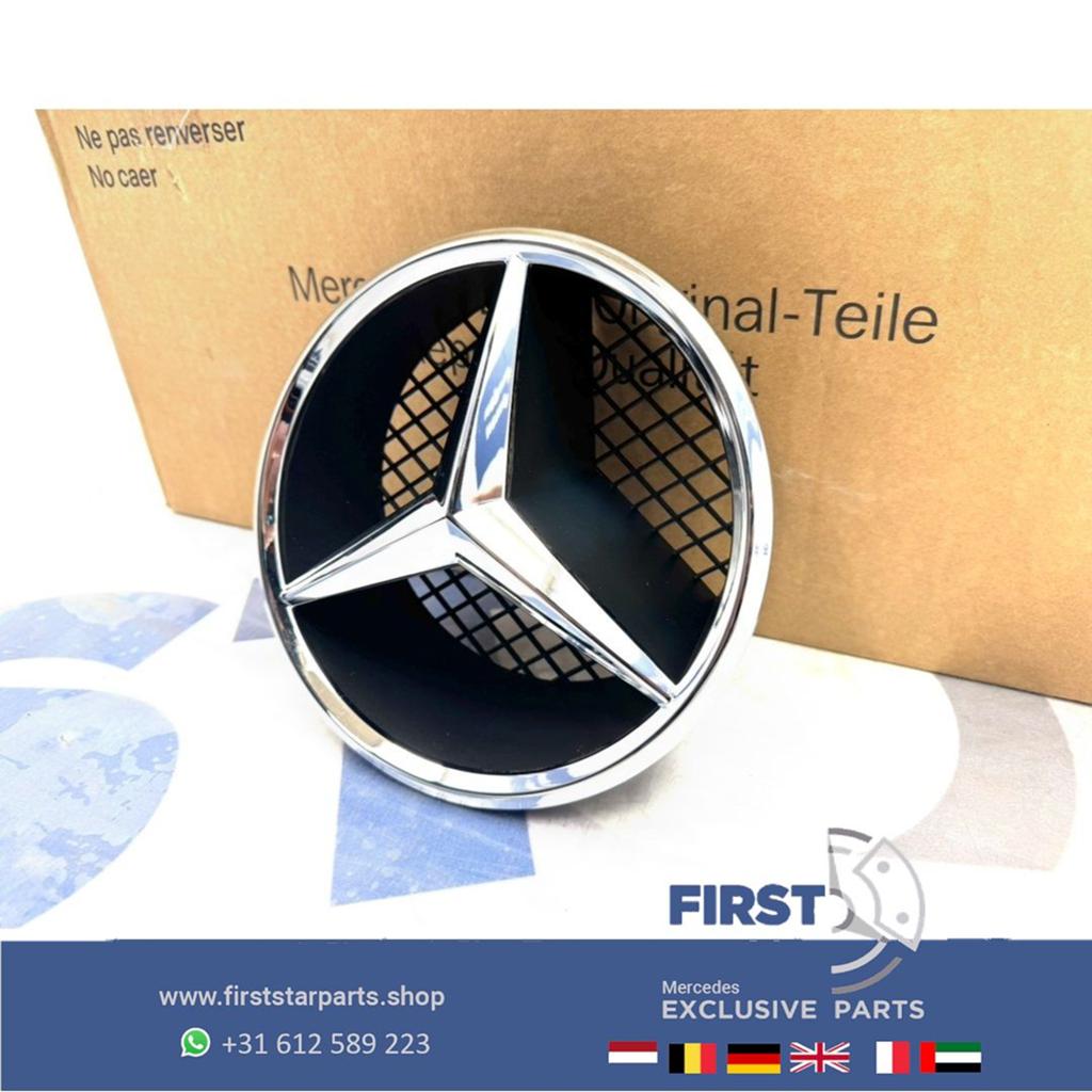 Mercedes AMG GRIL STER LOGO CHROOM W176 W177 W205 W117 W118, Auto-onderdelen, Carrosserie en Plaatwerk, Gebruikt, -, Ophalen of Verzenden