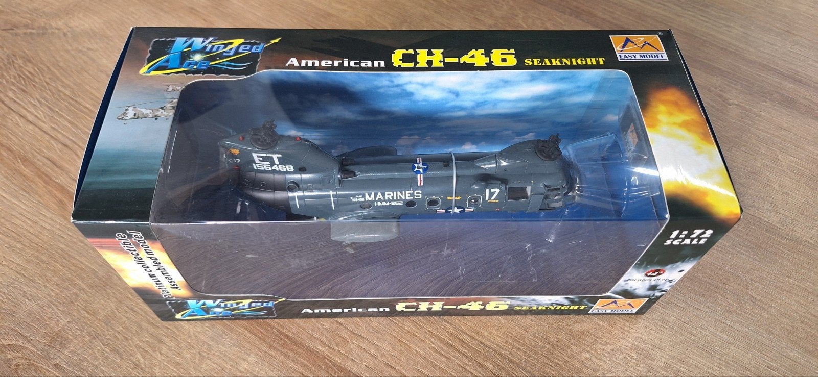 CH-46 Seaknight helikopter 1/72, Ophalen of Verzenden, Nieuw, Schaalmodel