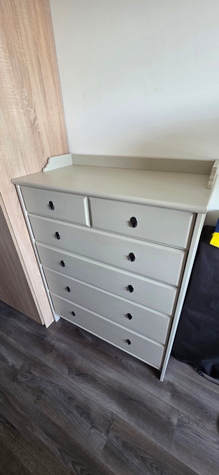 Commode met 6 laden - Grijs, Ophalen, Gebruikt, 5 laden of meer, 50 tot 100 cm