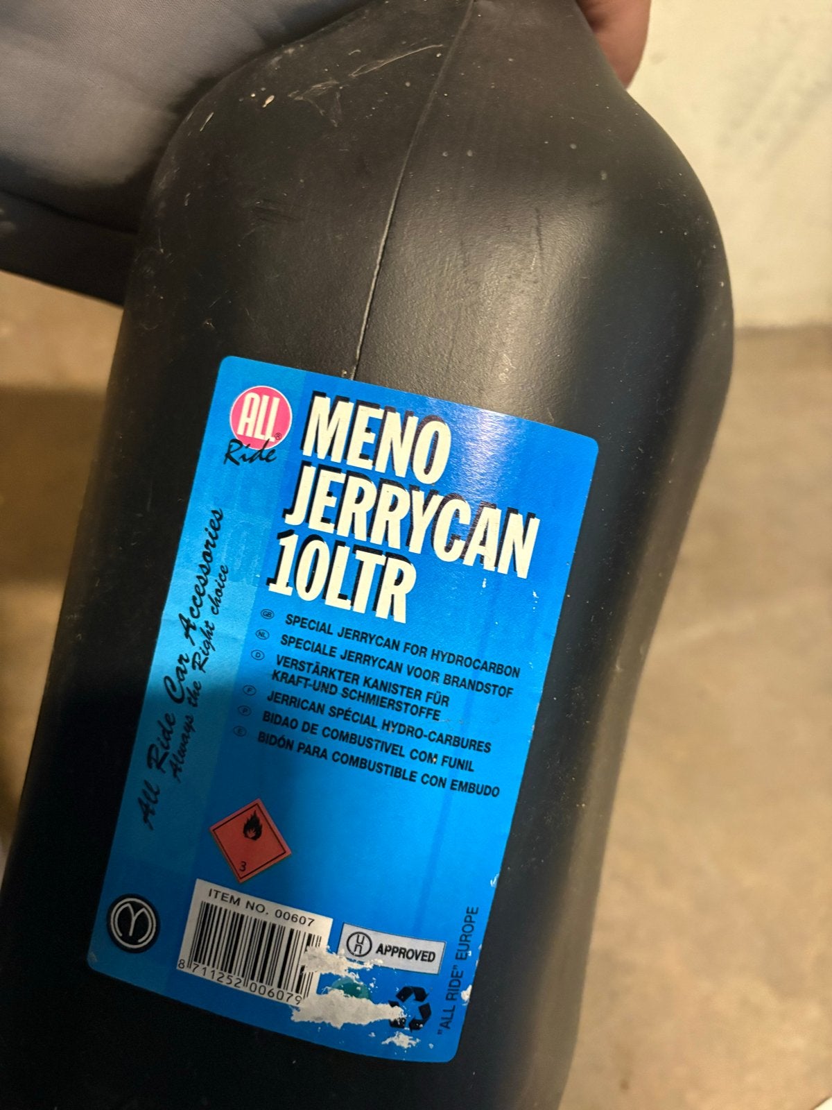 Jerrycan 10L - Brandstofcan voor Benzine/Diesel, Ophalen of Verzenden, Gebruikt