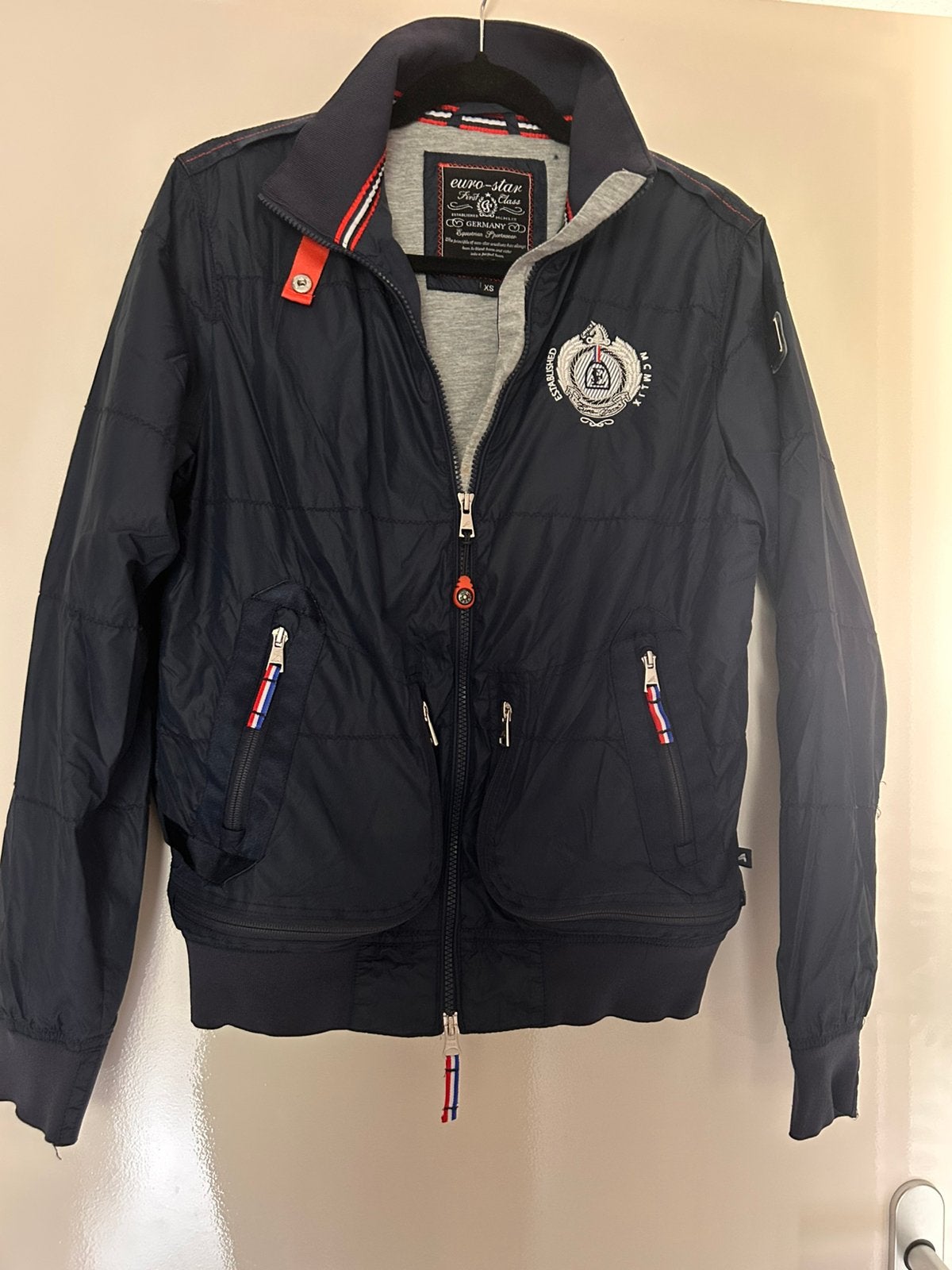 Euro-star jas maat XS, Blauw, XS, Ophalen of Verzenden, Zo goed als nieuw
