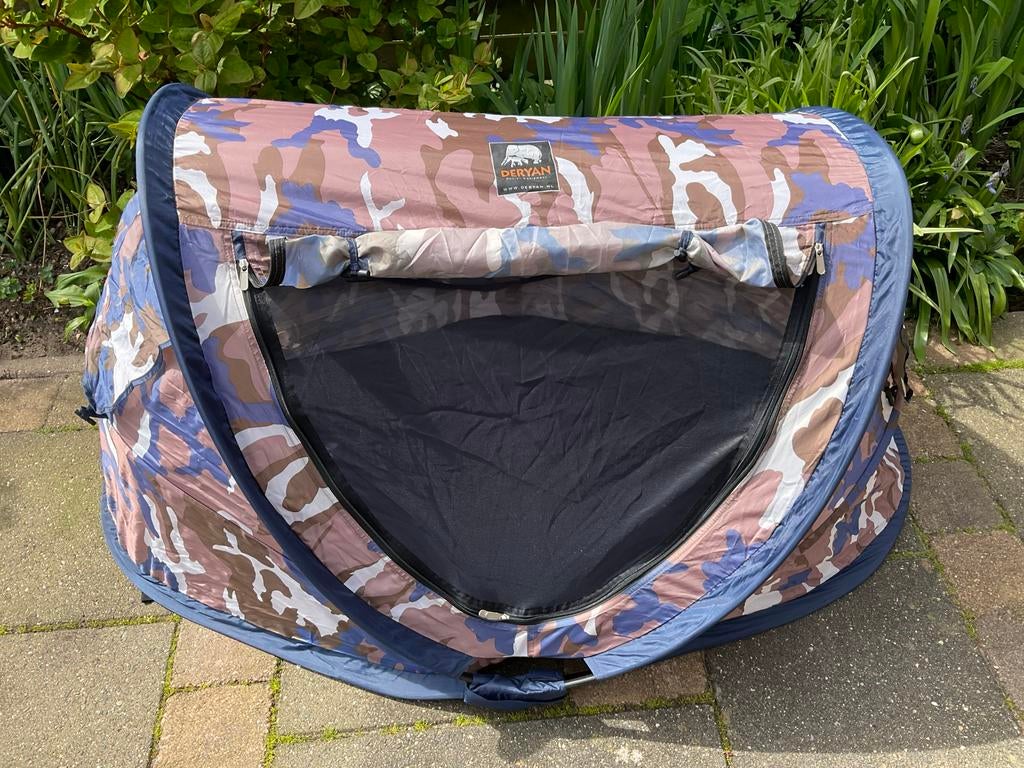 Deryan pop up mini tent camouflage, Ophalen of Verzenden, Zo goed als nieuw, Tot en met 2