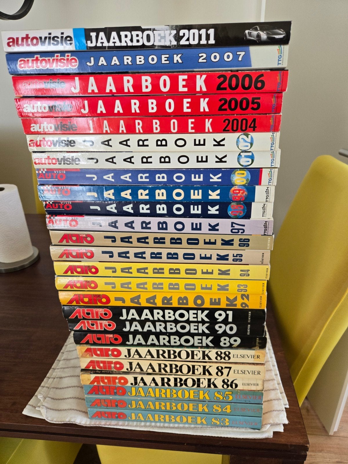 25x Autovisie Jaarboeken. Gebruikt, Boeken, Ophalen, Gelezen, Algemeen