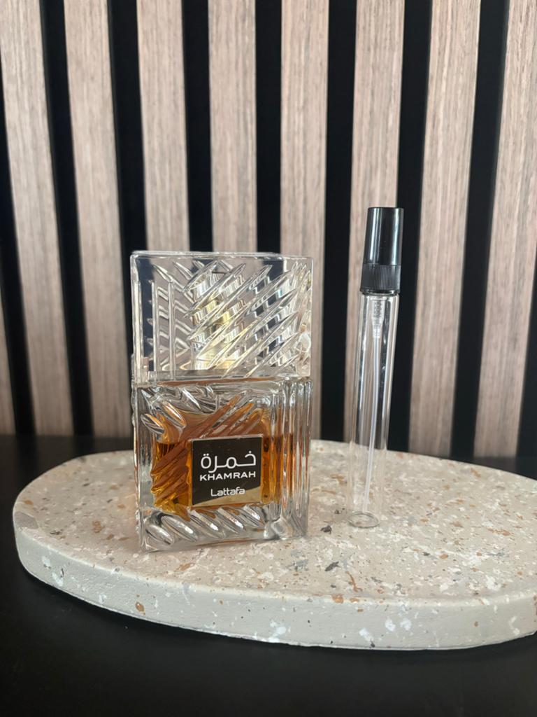 Lattafa Khamrah decant/sample (dupe Kylian Angels Share), Ophalen of Verzenden, Nieuw