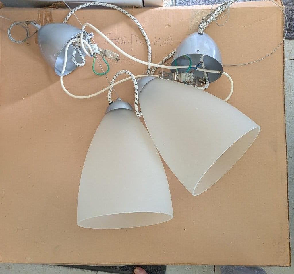 Ikea hanglamp  Kvintett 2 stuks, Huis en Inrichting, Lampen | Hanglampen, Ophalen, Gebruikt, Glas, Minder dan 50 cm