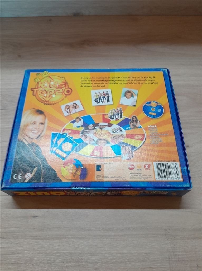Kids top 20 quiz spel - s3807, Hobby en Vrije tijd, Gezelschapsspellen | Bordspellen, Verzenden, Zo goed als nieuw