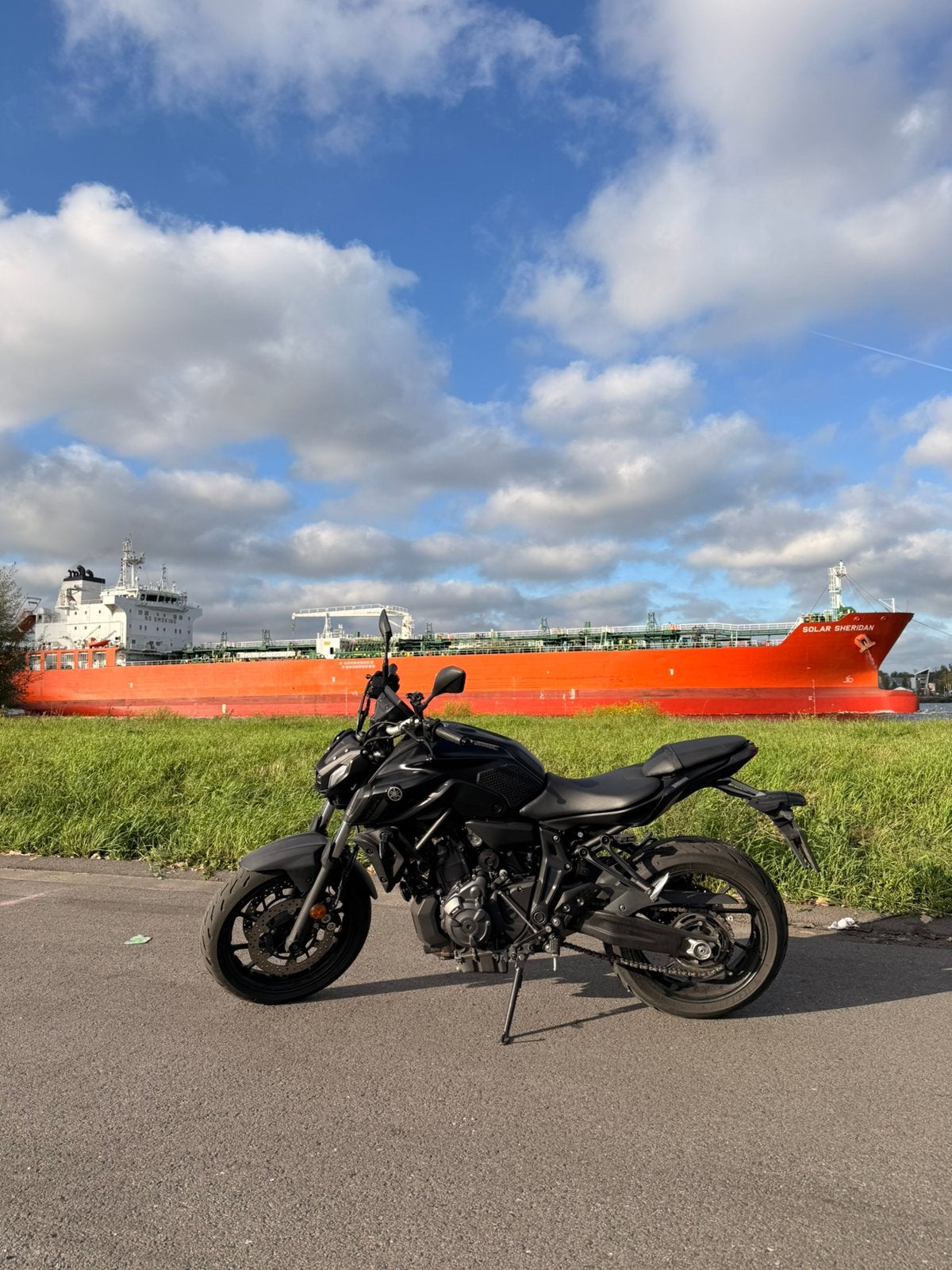 Yamaha mt07, Ophalen