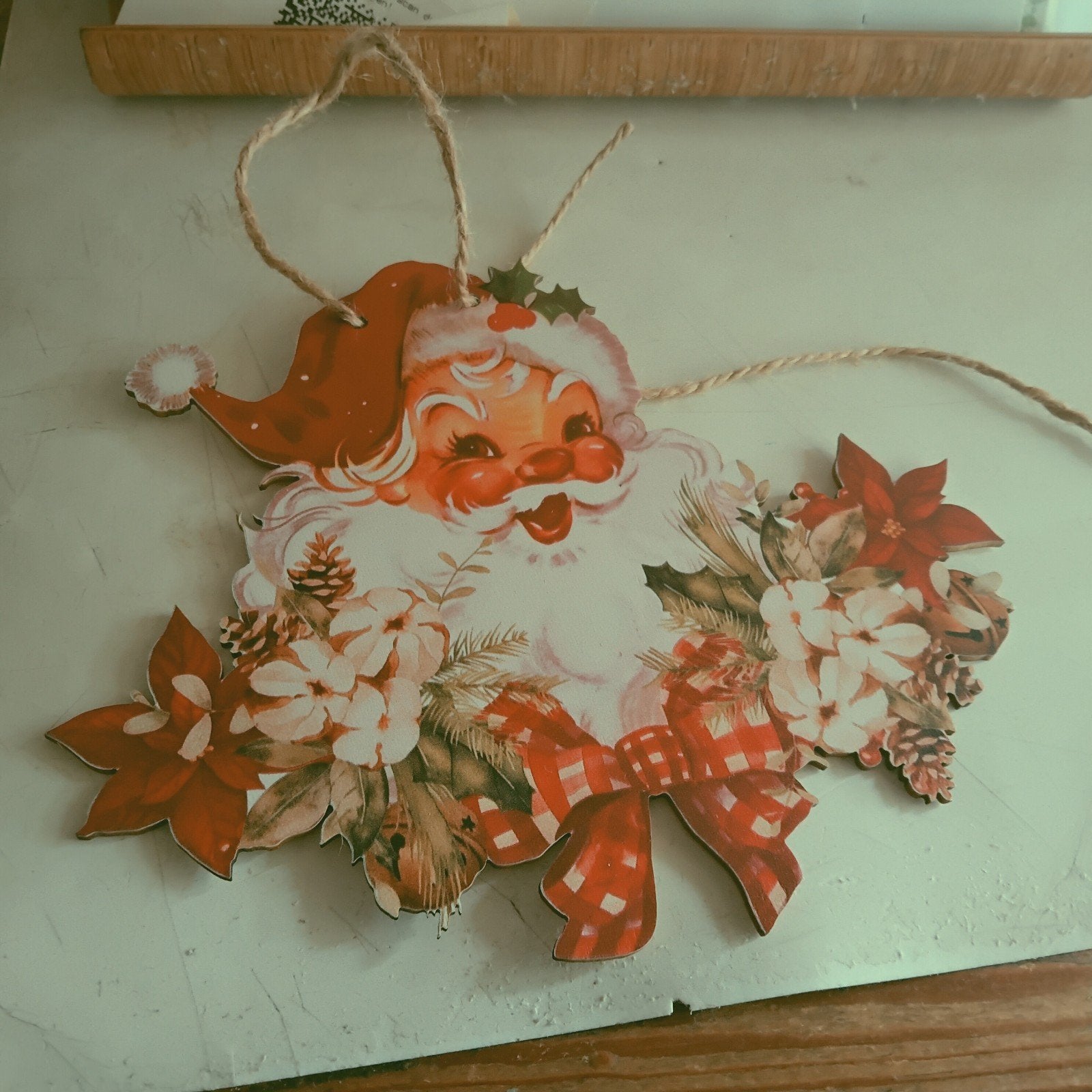 Kerst hanger 18/15. ongeveer  en wc sticker, Ophalen of Verzenden, Zo goed als nieuw